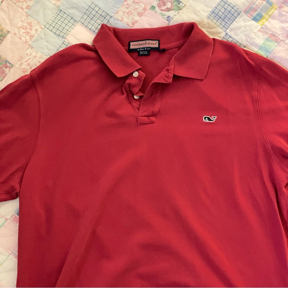 Red Vineyard Vines Polo